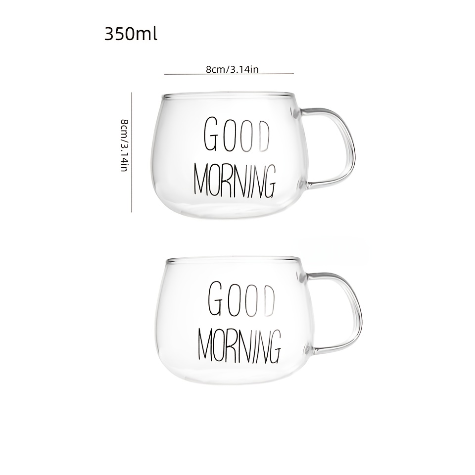 High Borosilicate Glass Transparent Coffee Cup, Glass Cereal Cup, Good Morning Cup, Milk Cup, Yogurt Tea Beverage, Oatmeal And Oatmeal Mixed Cup, INS Nordic Water Cup, Women
