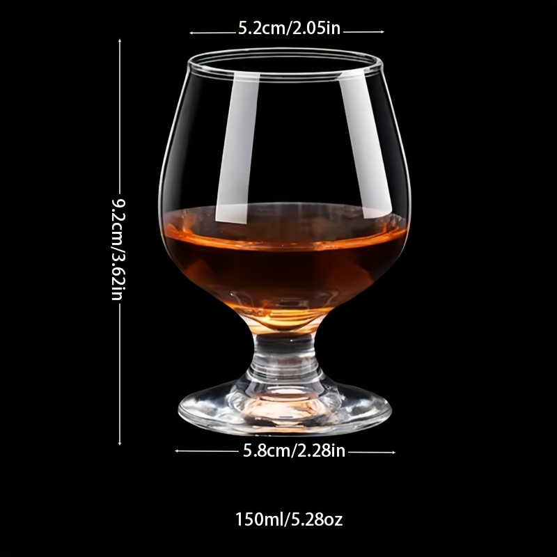 1pc, European Style Wine Glass Glass Liquor Cup Large Belly Whiskey Cup Stemmed Red Wine Glass Brandy Cup Glass - Image 6