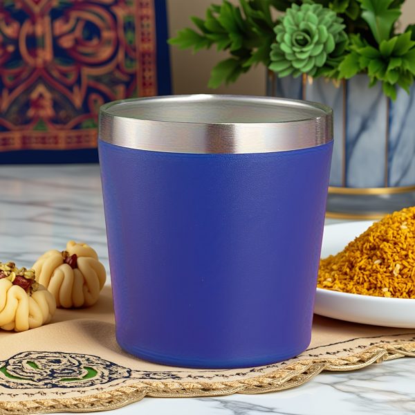 1pc, 8 Ounces, 260Ml, Mini Insulated Milk Cup, Small Capacity Red Wine Glass, Coffee Cup, Double-Layer Stainless Steel Vacuum Insulated Cup, Ice Cup, Compact And Convenient, with Lid, Suitable for Coffee, Red Wine, Tea