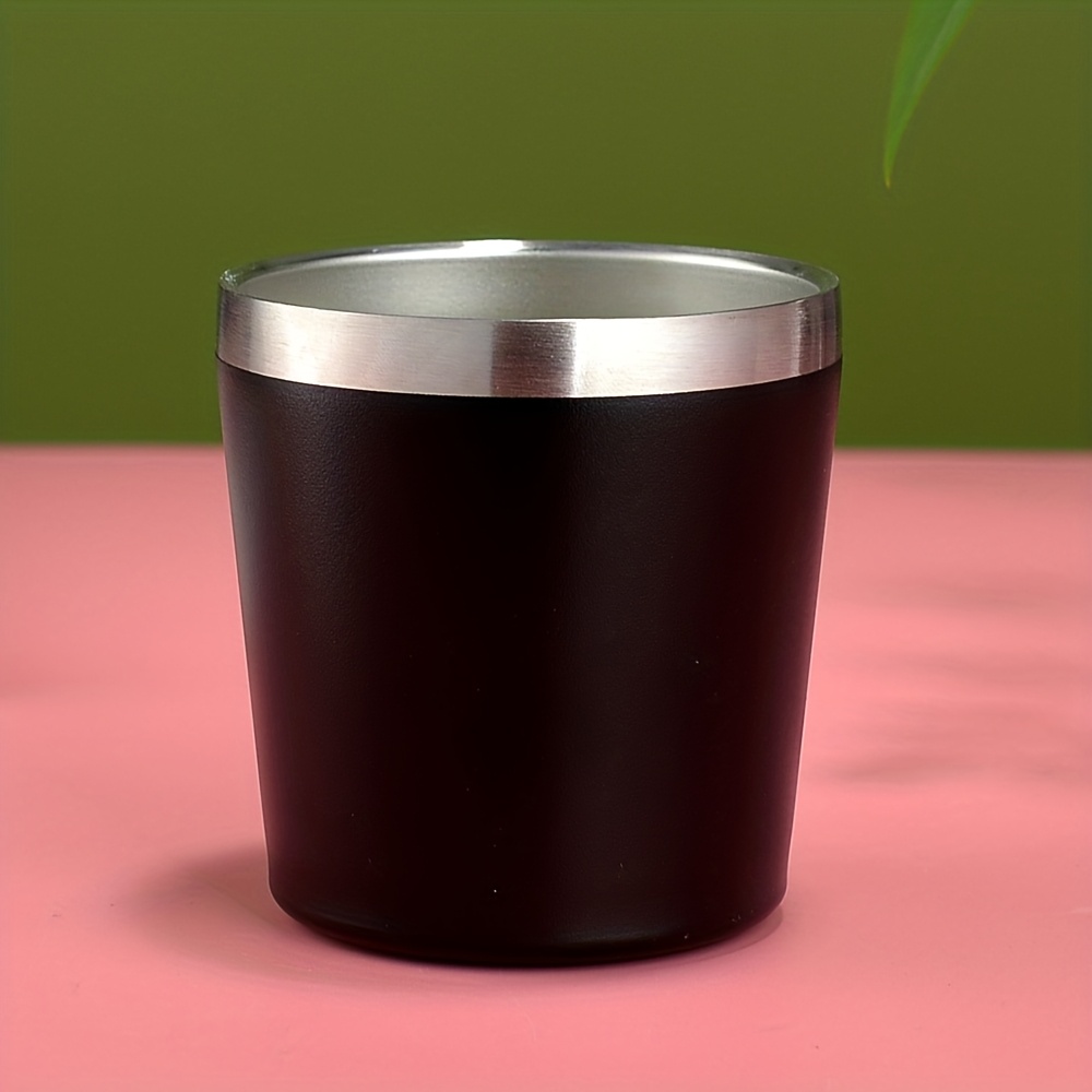 1pc, 8 Ounces, 260Ml, Mini Insulated Milk Cup, Small Capacity Red Wine Glass, Coffee Cup, Double-Layer Stainless Steel Vacuum Insulated Cup, Ice Cup, Compact And Convenient, with Lid, Suitable for Coffee, Red Wine, Tea - Image 5