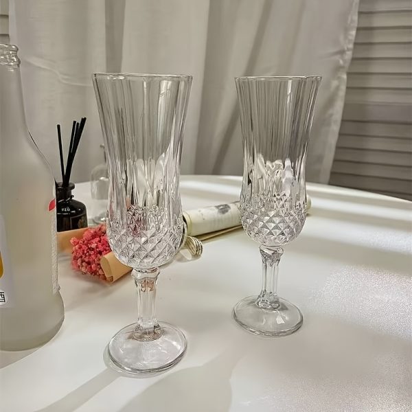 4pcs Set of Tall Glass Cups, Holiday Gift, Wine Glass Set, High-quality Crystal Clear Glass, Exquisite Gift Packaging, Red and White Wine Glassware