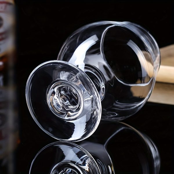 1pc, European Style Wine Glass Glass Liquor Cup Large Belly Whiskey Cup Stemmed Red Wine Glass Brandy Cup Glass