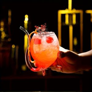 Wine Glass, Cocktail Glass, Decanter Cup, Mug with Built-In Straw, Cocktail, Wine, Champagne, Home Bar, Party, Club, Glassware, Outdoor Camping - Image 8