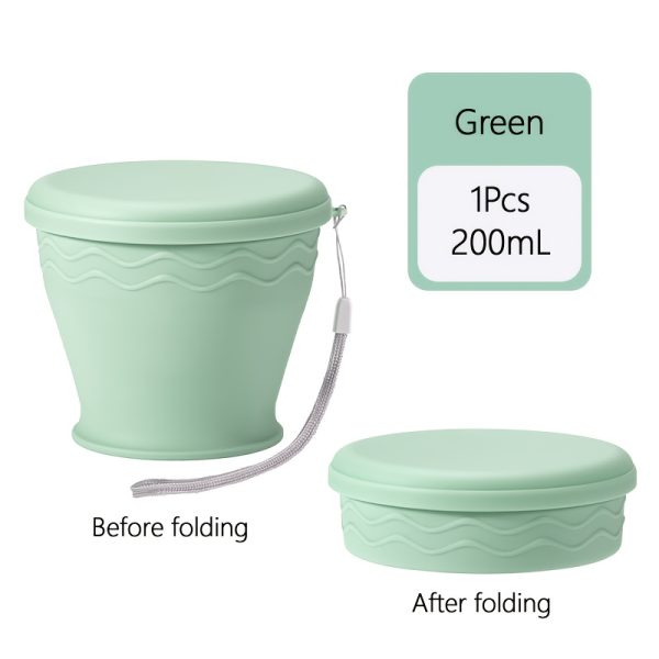 1pc Portable Foldable Water Bridge Outdoor Camping Travel Mug, 6.76oz Compression Cup for Tea and Coffee