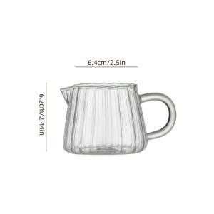 1pc/2pcs Ribbed Glass Tumblers, Glass Coffee Cups, Heat-Resistant Drinkware Vintage Smoothie Cups Transparent Glass Wine Ice Beer Cups, Beverage Glasses, Kitchen Glassware, Smoothie Cups, Easy Design, Reusable Glassware, Bar Additions