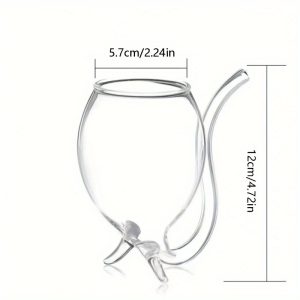Wine Glass, Cocktail Glass, Decanter Cup, Mug with Built-In Straw, Cocktail, Wine, Champagne, Home Bar, Party, Club, Glassware, Outdoor Camping - Image 2