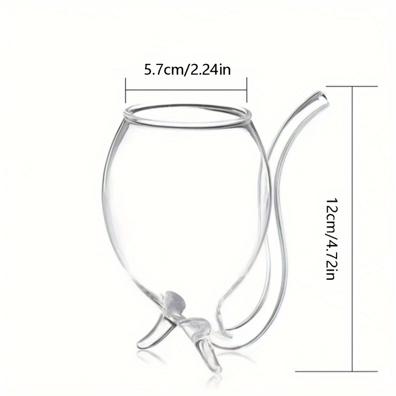 Wine Glass, Cocktail Glass, Decanter Cup, Mug with Built-In Straw, Cocktail, Wine, Champagne, Home Bar, Party, Club, Glassware, Outdoor Camping - Image 2