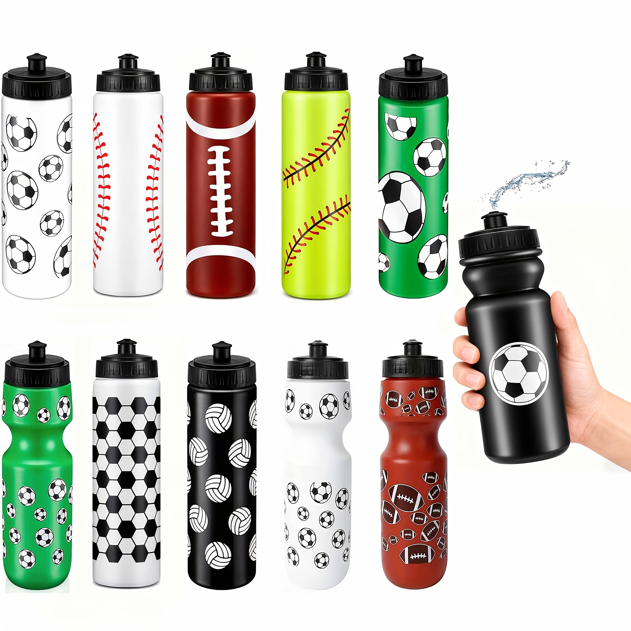 1pc Lightweight Hexagonal Pattern Sports Water Bottle - Durable Plastic with Easy-Pull Lid, Ideal for Students, Perfect for School Sports & Outdoor Activities - Image 4