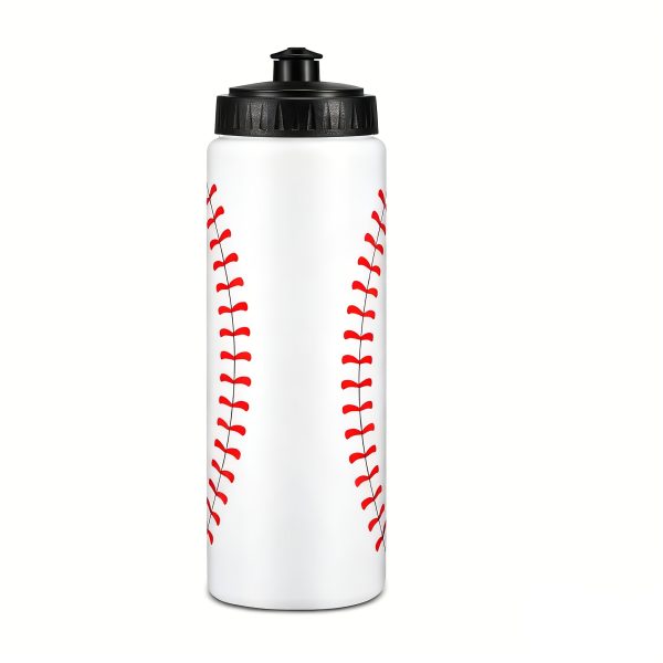 1pc Lightweight Hexagonal Pattern Sports Water Bottle - Durable Plastic with Easy-Pull Lid, Ideal for Students, Perfect for School Sports & Outdoor Activities