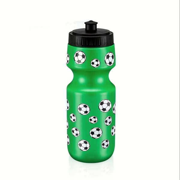 1pc Lightweight Hexagonal Pattern Sports Water Bottle - Durable Plastic with Easy-Pull Lid, Ideal for Students, Perfect for School Sports & Outdoor Activities