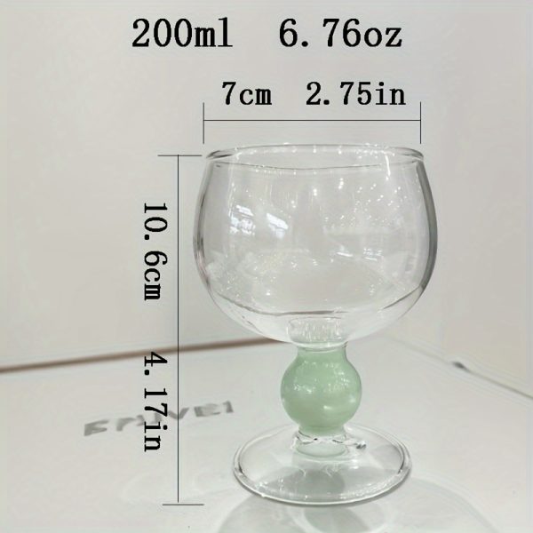 Elegant Vintage Green Glass Goblet - Perfect for Wine, Champagne, Juice & Cocktails - Hand Wash Only - Versatile Drinkware for Any Occasion