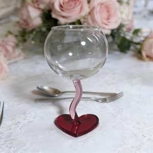 1 Heart-Shaped Wine Glass, Cute Pink Wine Glass, Suitable for Girlfriend, Women, Birthday, Wedding Anniversary, Valentine's Day - Image 6