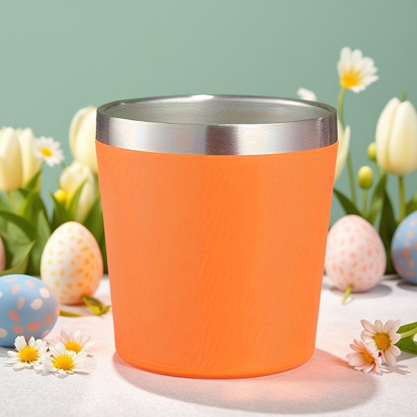 1pc, 8 Ounces, 260Ml, Mini Insulated Milk Cup, Small Capacity Red Wine Glass, Coffee Cup, Double-Layer Stainless Steel Vacuum Insulated Cup, Ice Cup, Compact And Convenient, with Lid, Suitable for Coffee, Red Wine, Tea