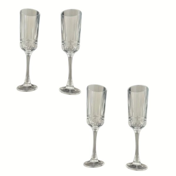 4pcs Set of Tall Glass Cups, Holiday Gift, Wine Glass Set, High-quality Crystal Clear Glass, Exquisite Gift Packaging, Red and White Wine Glassware