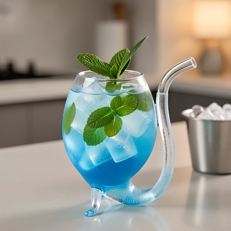 Wine Glass, Cocktail Glass, Decanter Cup, Mug with Built-In Straw, Cocktail, Wine, Champagne, Home Bar, Party, Club, Glassware, Outdoor Camping - Image 7