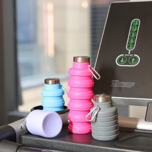 1pc Portable Folding Cup, Collapsible Silicone Water Cup, Reuseable 16oz, Lightweight Leakproof Portable Travel Water Bottles for Traveling Camping Hiking Sports Outdoors - Image 2