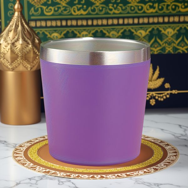 1pc, 8 Ounces, 260Ml, Mini Insulated Milk Cup, Small Capacity Red Wine Glass, Coffee Cup, Double-Layer Stainless Steel Vacuum Insulated Cup, Ice Cup, Compact And Convenient, with Lid, Suitable for Coffee, Red Wine, Tea