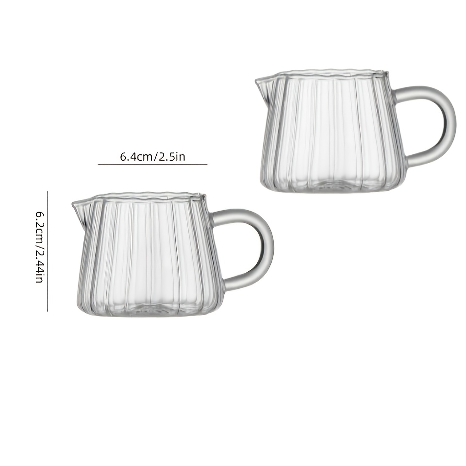 1pc/2pcs Ribbed Glass Tumblers, Glass Coffee Cups, Heat-Resistant Drinkware Vintage Smoothie Cups Transparent Glass Wine Ice Beer Cups, Beverage Glasses, Kitchen Glassware, Smoothie Cups, Easy Design, Reusable Glassware, Bar Additions - Image 4