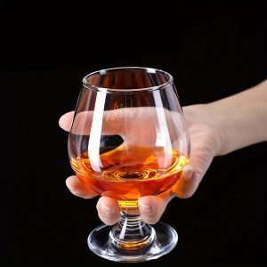 1pc, European Style Wine Glass Glass Liquor Cup Large Belly Whiskey Cup Stemmed Red Wine Glass Brandy Cup Glass - Image 5
