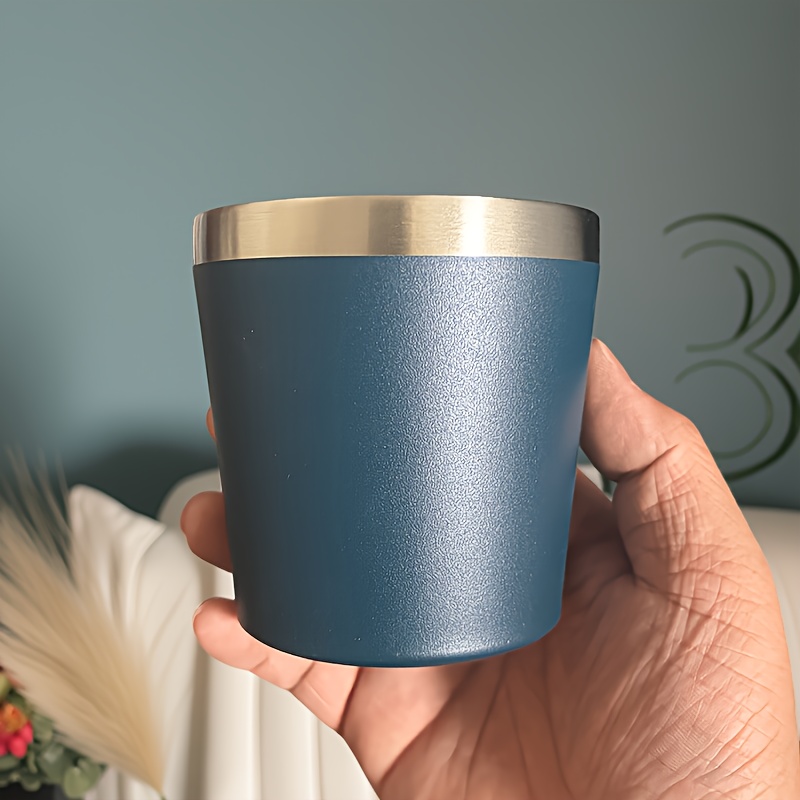 1pc, 8 Ounces, 260Ml, Mini Insulated Milk Cup, Small Capacity Red Wine Glass, Coffee Cup, Double-Layer Stainless Steel Vacuum Insulated Cup, Ice Cup, Compact And Convenient, with Lid, Suitable for Coffee, Red Wine, Tea - Image 16