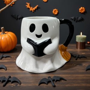 1pc Halloween Mug, Halloween Gift, Halloween Coffee Cup, Ceramic Cup, Water Cup, Mug, Festive Gift, Breakfast Cup - Image 5
