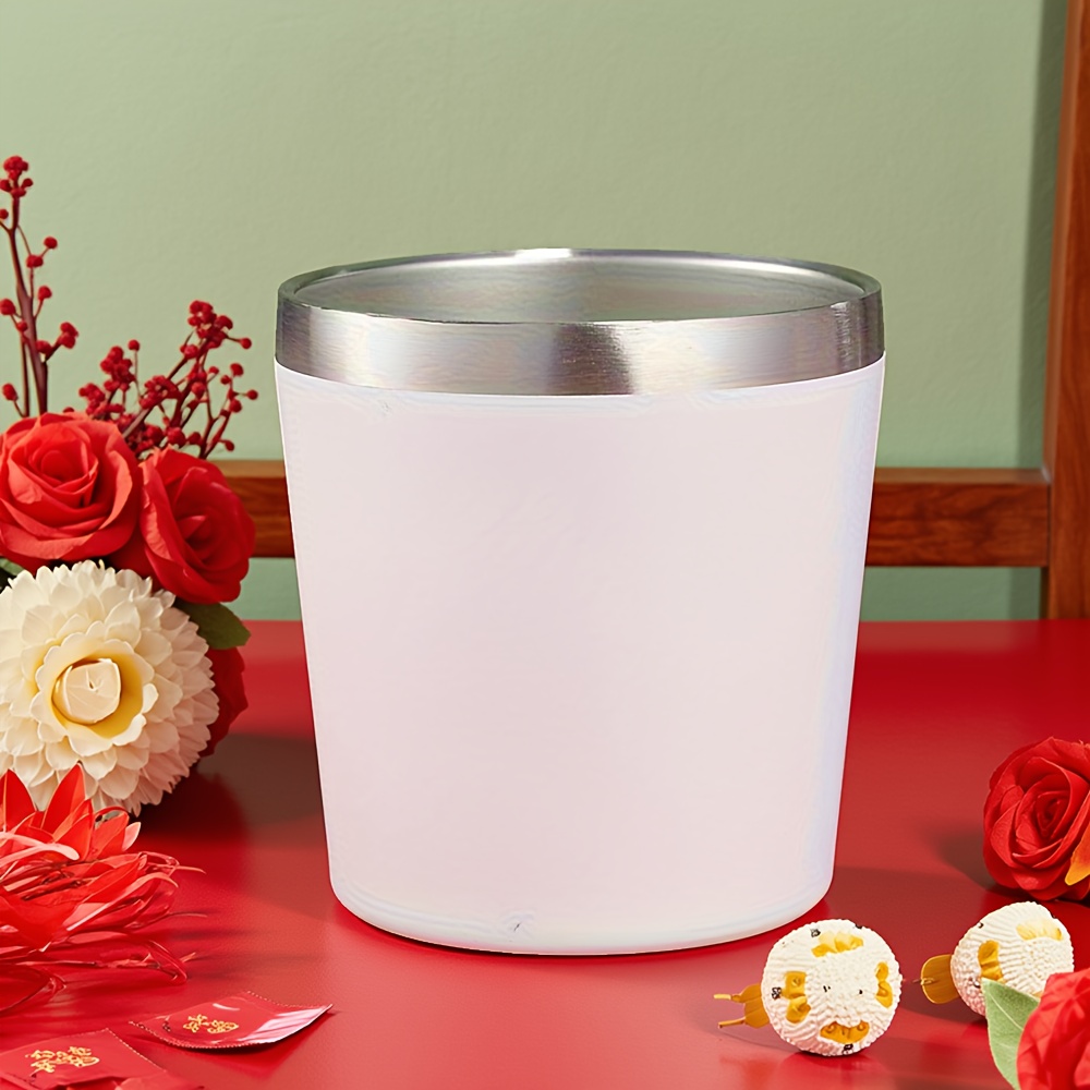 1pc, 8 Ounces, 260Ml, Mini Insulated Milk Cup, Small Capacity Red Wine Glass, Coffee Cup, Double-Layer Stainless Steel Vacuum Insulated Cup, Ice Cup, Compact And Convenient, with Lid, Suitable for Coffee, Red Wine, Tea - Image 7