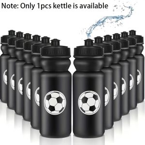 1pc Lightweight Hexagonal Pattern Sports Water Bottle - Durable Plastic with Easy-Pull Lid, Ideal for Students, Perfect for School Sports & Outdoor Activities