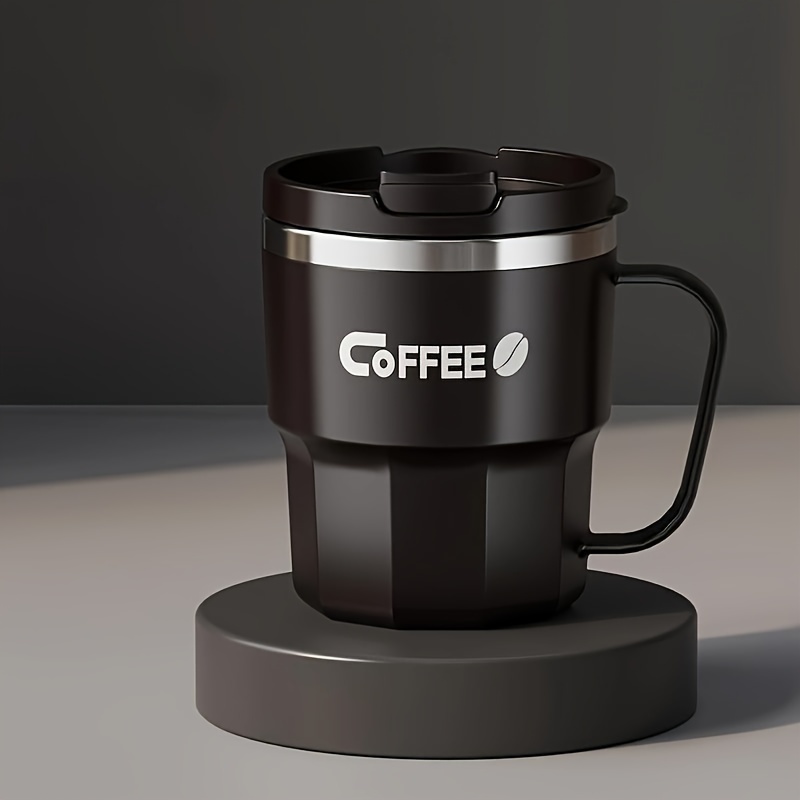Double Insulated Stainless Coffee Mug with Lid - Reusable Cup, & Color Options, Dishwasher Travel-Friendly for Coffee & Tea - Perfect Gift for Holidays, Office, Camping (Ideal for hot - Image 4