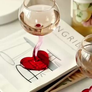 1 Heart-Shaped Wine Glass, Cute Pink Wine Glass, Suitable for Girlfriend, Women, Birthday, Wedding Anniversary, Valentine's Day - Image 11