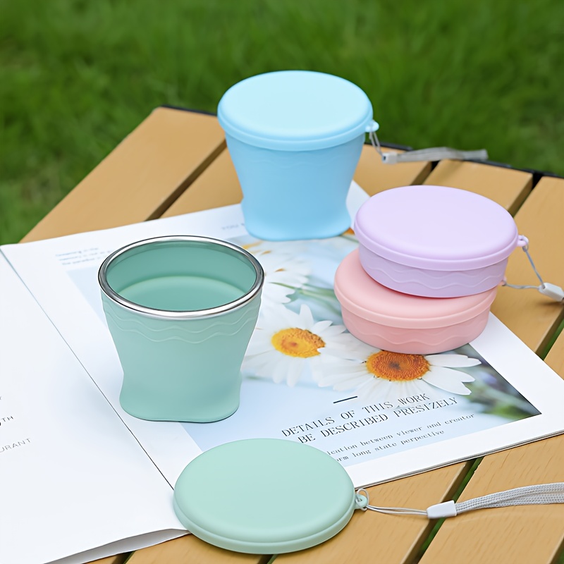1pc Portable Foldable Water Bridge Outdoor Camping Travel Mug, 6.76oz Compression Cup for Tea and Coffee - Image 4