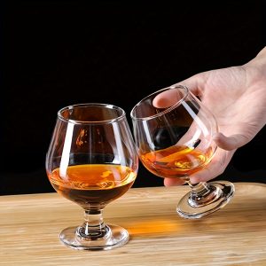 1pc, European Style Wine Glass Glass Liquor Cup Large Belly Whiskey Cup Stemmed Red Wine Glass Brandy Cup Glass - Image 2