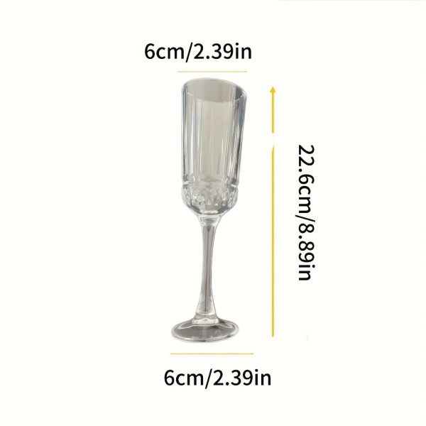 4pcs Set of Tall Glass Cups, Holiday Gift, Wine Glass Set, High-quality Crystal Clear Glass, Exquisite Gift Packaging, Red and White Wine Glassware