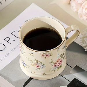 A European-Style Light Luxury Floral Mug, a High-Quality Vintage Coffee Cup for Home Use, an Instagram-Style Gilded Ceramic Cup for Afternoon Tea, a Breakfast Milk Cup, an Office Water Cup, And a Summer Ice Cola Cup Or Iced Water Cup - Image 8