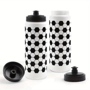 1pc Lightweight Hexagonal Pattern Sports Water Bottle - Durable Plastic with Easy-Pull Lid, Ideal for Students, Perfect for School Sports & Outdoor Activities - Image 19