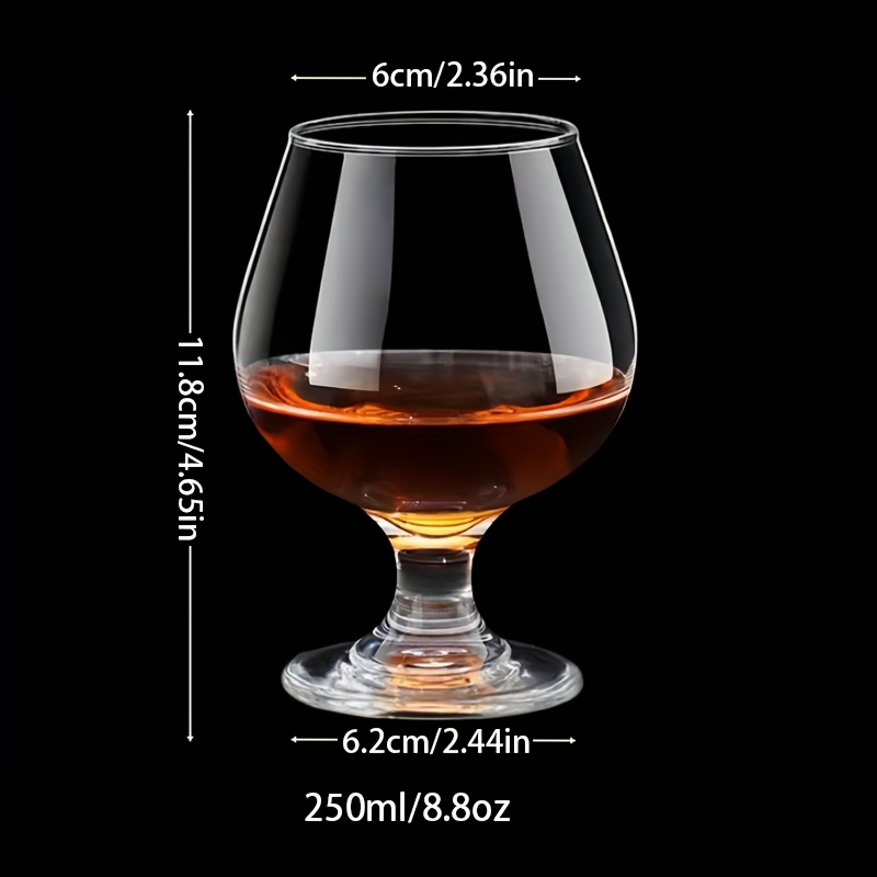 1pc, European Style Wine Glass Glass Liquor Cup Large Belly Whiskey Cup Stemmed Red Wine Glass Brandy Cup Glass - Image 7