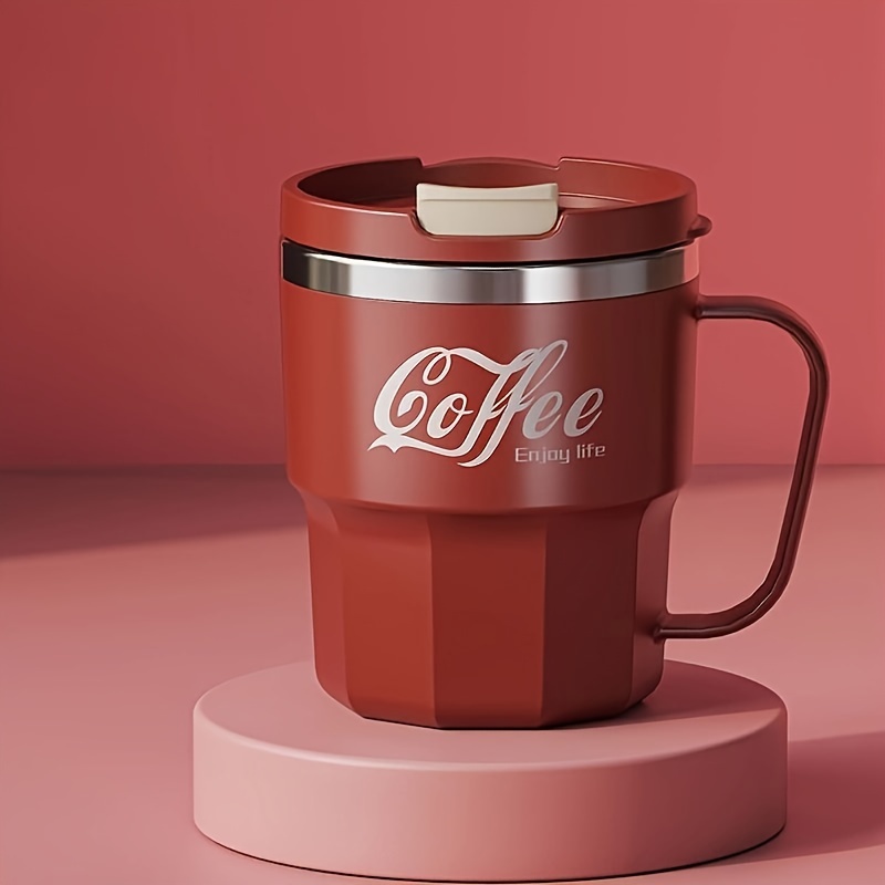 Double Insulated Stainless Coffee Mug with Lid - Reusable Cup, & Color Options, Dishwasher Travel-Friendly for Coffee & Tea - Perfect Gift for Holidays, Office, Camping (Ideal for hot - Image 6
