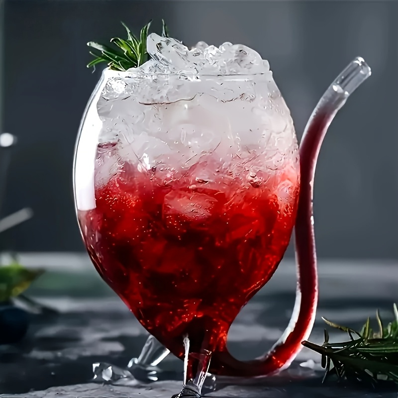 Wine Glass, Cocktail Glass, Decanter Cup, Mug with Built-In Straw, Cocktail, Wine, Champagne, Home Bar, Party, Club, Glassware, Outdoor Camping - Image 6