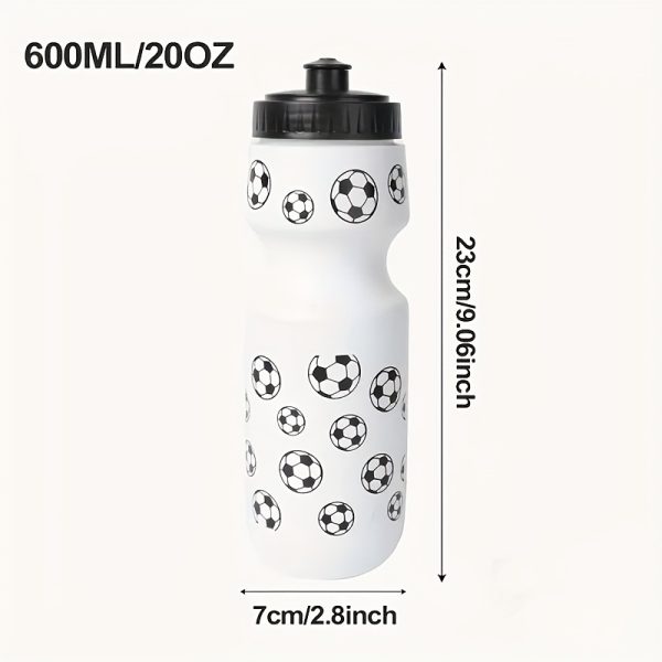 1pc Lightweight Hexagonal Pattern Sports Water Bottle - Durable Plastic with Easy-Pull Lid, Ideal for Students, Perfect for School Sports & Outdoor Activities