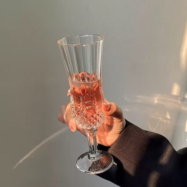 4pcs Set of Tall Glass Cups, Holiday Gift, Wine Glass Set, High-quality Crystal Clear Glass, Exquisite Gift Packaging, Red and White Wine Glassware