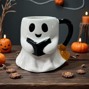 1pc Halloween Mug, Halloween Gift, Halloween Coffee Cup, Ceramic Cup, Water Cup, Mug, Festive Gift, Breakfast Cup - Image 2